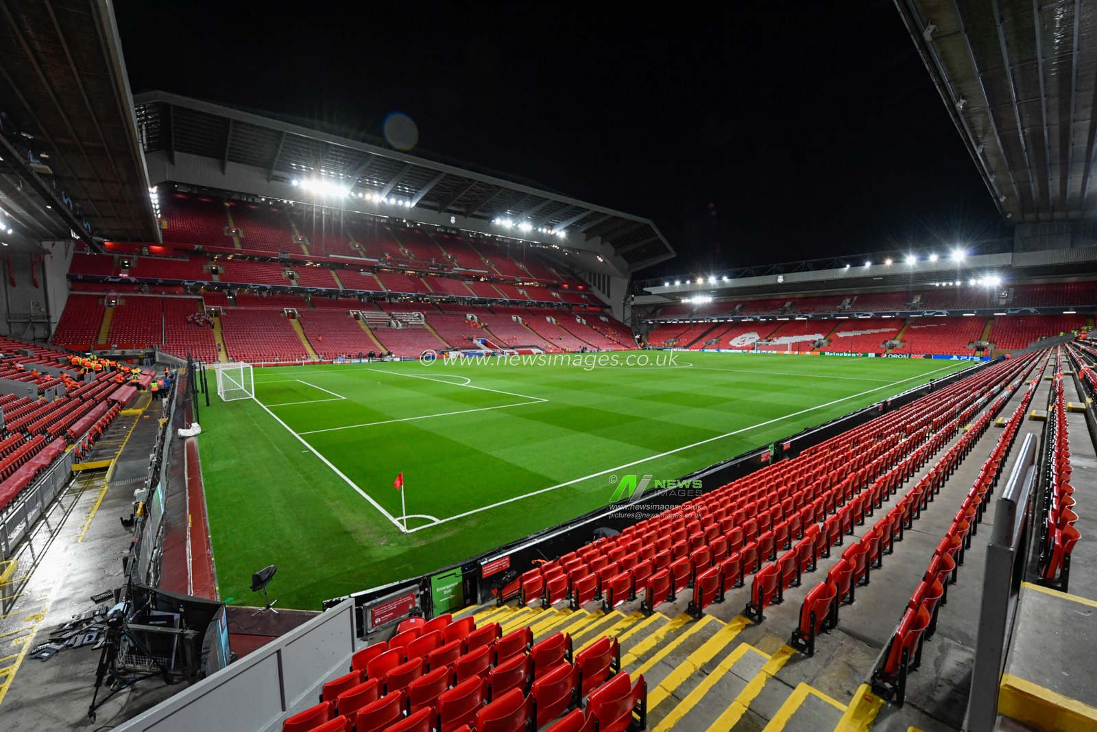 A general view of Anfield, the home of Liverpool, before the UEFA Champions League game against FC Porto