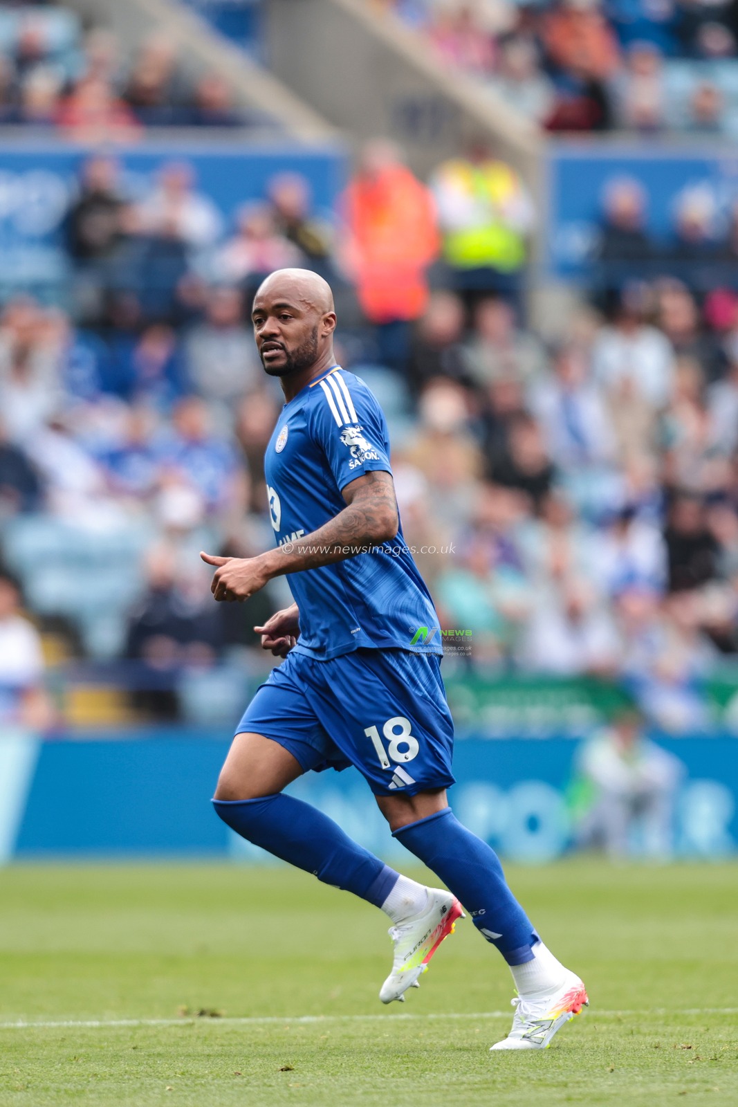 Jordan Ayew of Leicester City during the Premier League match Leicester City vs Southampton at King Power Stadium, Leicester, United Kingdom, 3rd May 2025

(Photo by Richard Bierton/News Images)