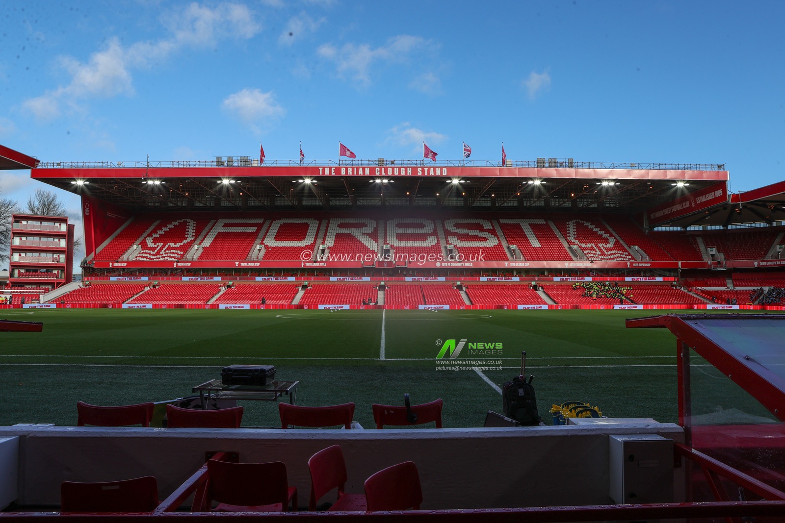A general view of City Ground ahead of  the Premier League match Nottingham Forest vs Brighton and Hove Albion at City Ground, Nottingham, United Kingdom, 30th November 2025

(Photo by Richard Bierton/News Images)

*** GER AUT SUI OUT ***