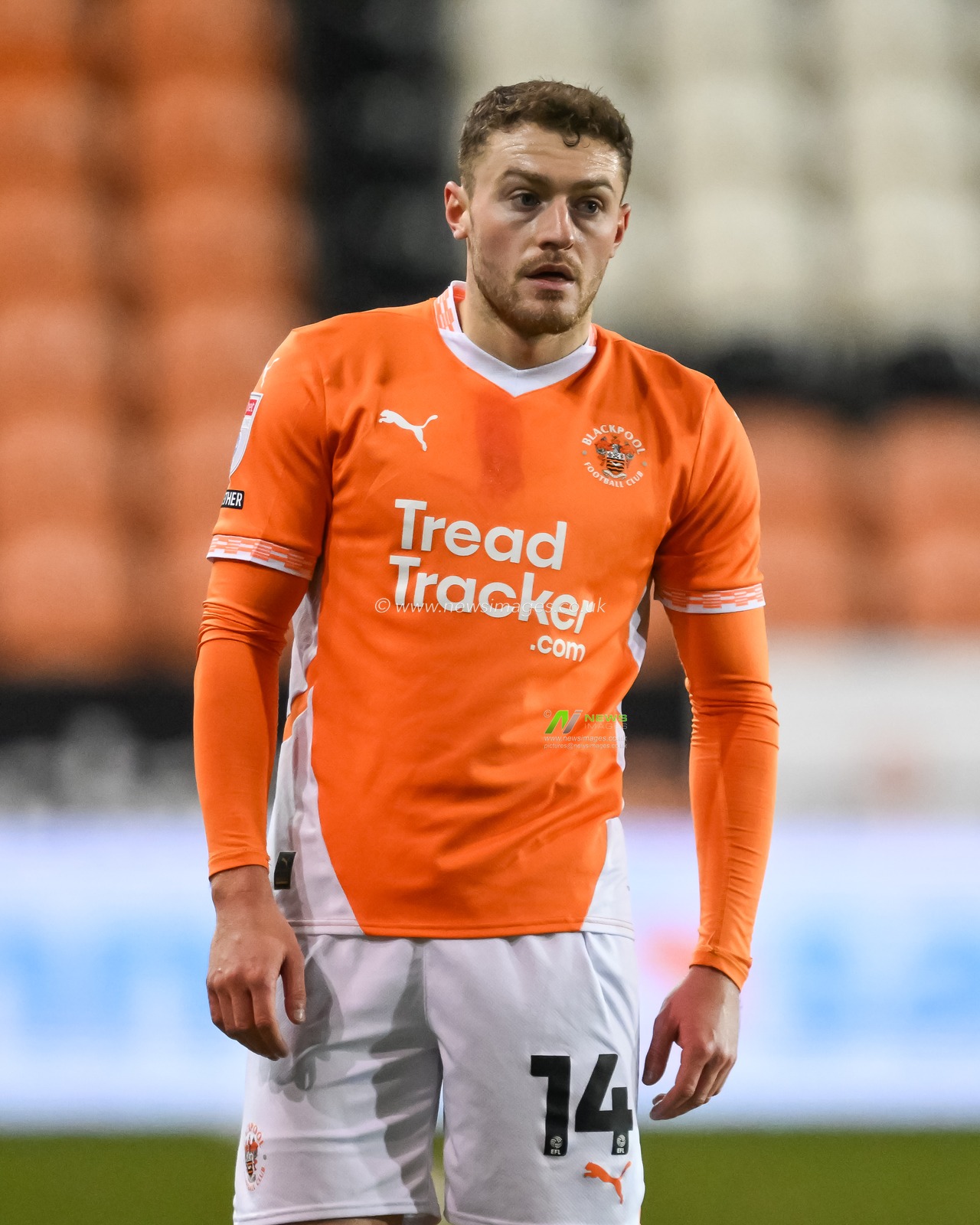 Elliot Embleton of Blackpool during the The Vertu Trophy match Blackpool vs Aston Villa U21 at Bloomfield Road, Blackpool, United Kingdom, 17th December 2024

(Photo by Craig Thomas/News Images)