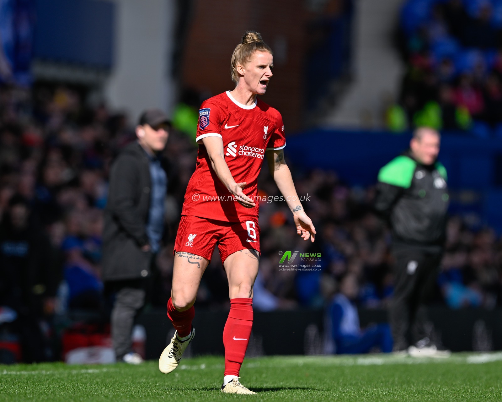 Jasmine Matthew of Liverpool Women, during The FA Women's Super League match Everton Women vs Liverpool Women at Goodison Park, Liverpool, United Kingdom, 24th March 2024

(Photo by Cody Froggatt/News Images)