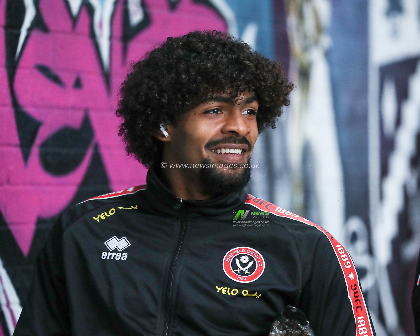 Hamza Choudhury of Sheffield United arrives at stadium ahead of the Sky Bet Championship match Burnley vs Sheffield United at Turf Moor, Burnley, United Kingdom, 21st April 2025

(Photo by Jorge Horsted/News Images)