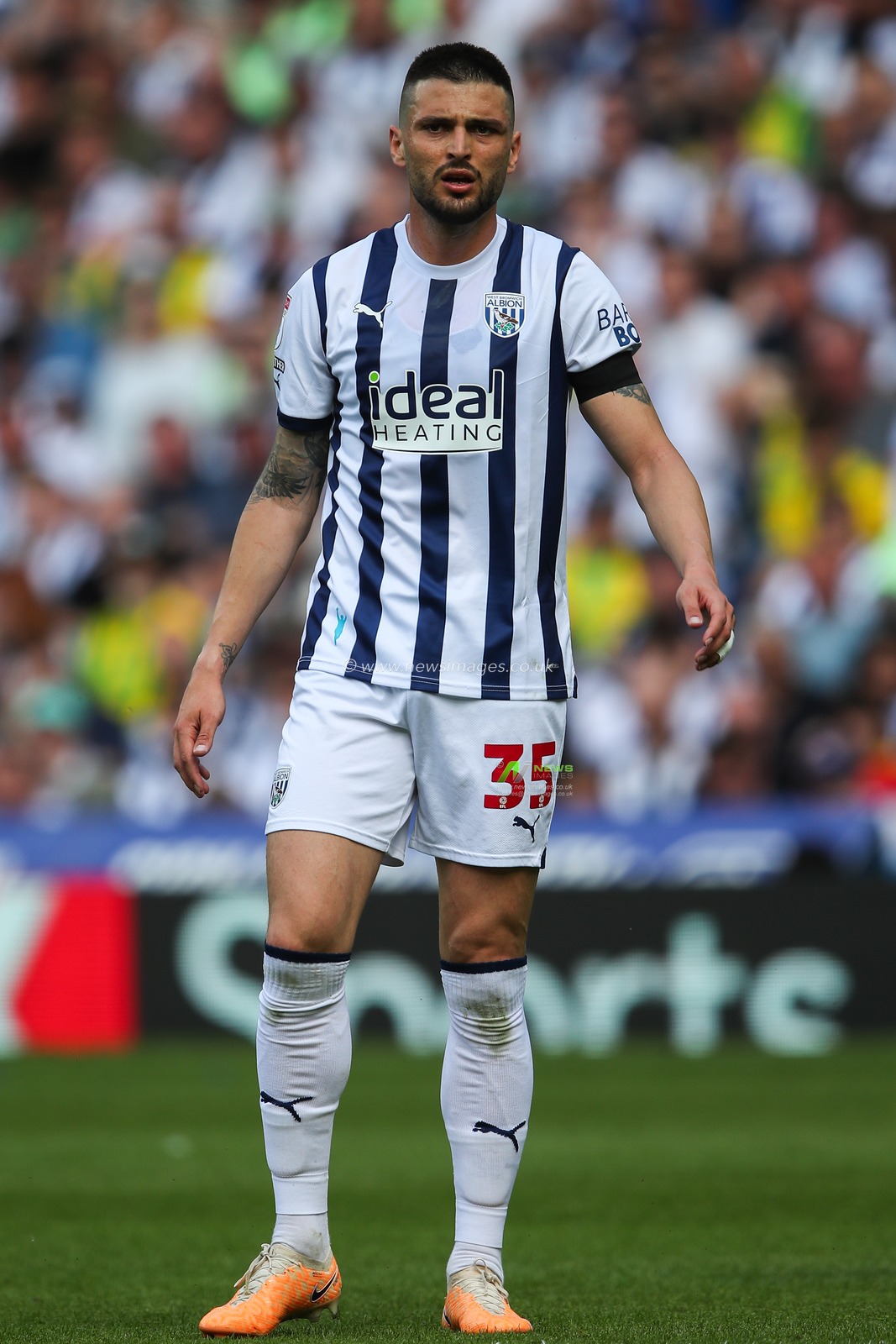 Okay YokuÅŸlu of West Bromwich Albion during the Sky Bet Championship Play-Off Semi-Final First Leg match West Bromwich Albion vs Southampton at The Hawthorns, West Bromwich, United Kingdom, 12th May 2024

(Photo by Gareth Evans/News Images)
