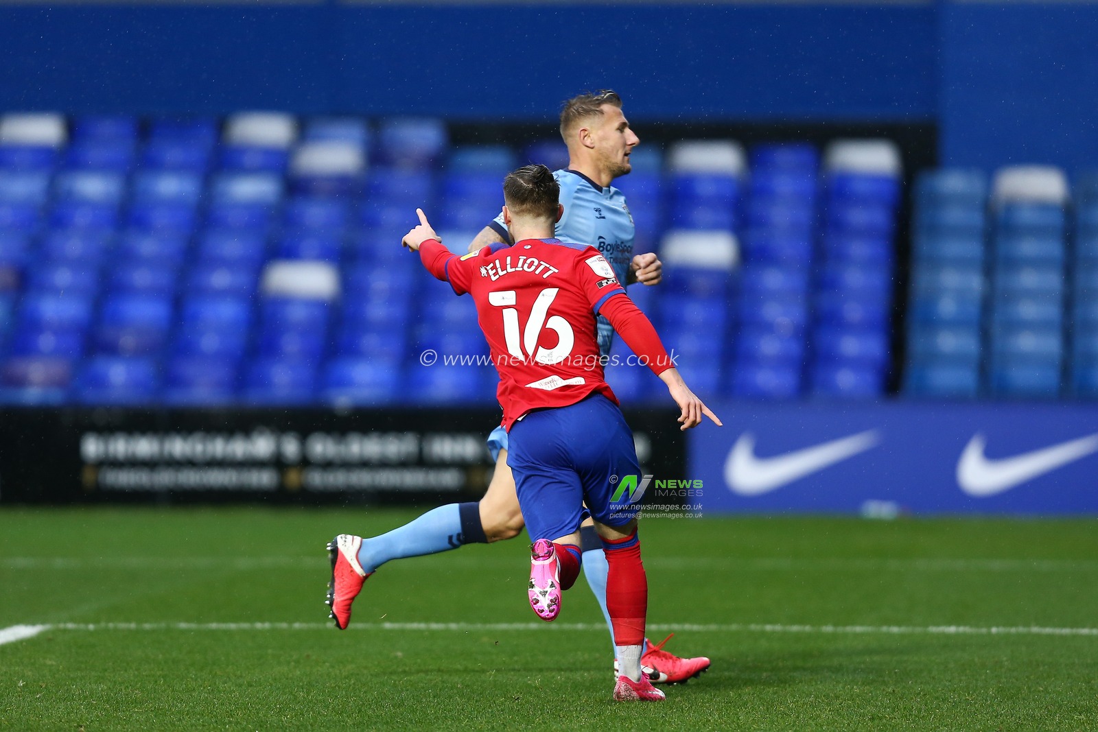 CELEBRATION Harvey Elliott (16) of Blackburn Rovers celebrates his goal