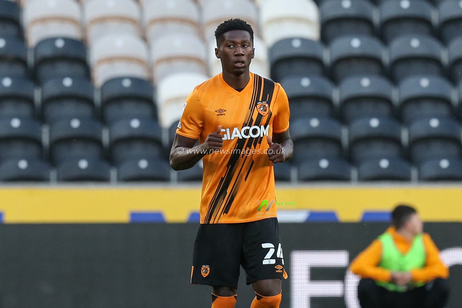 Di'Shon Bernard #24 of Hull City during the game