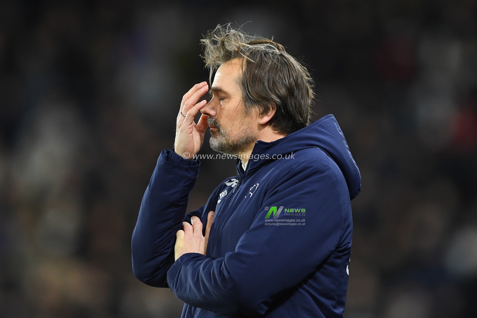 21st February 2020, Pride Park Stadium, Derby, England; Sky Bet Championship, Derby County v Fulham : Phillip Cocu, Manager of Derby County