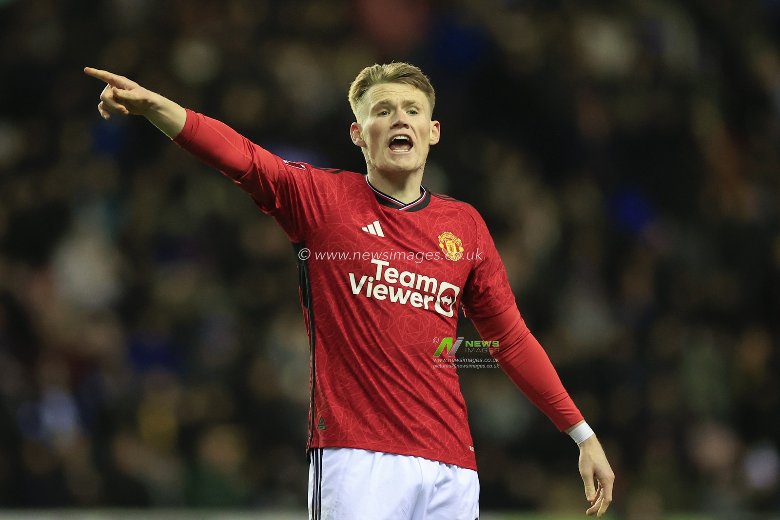 Scott McTominay of Manchester United during the Emirates FA Cup Third Round match Wigan Athletic vs Manchester United at DW Stadium, Wigan, United Kingdom, 8th January 2024

(Photo by Conor Molloy/News Images)