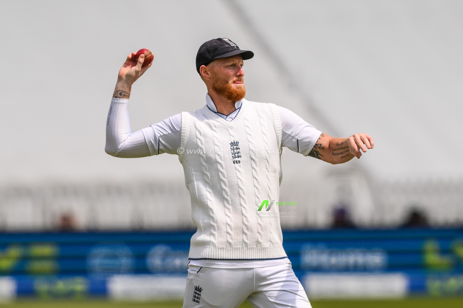 Ben Stokes of England throws the ball to the stumps during the LV= Insurance Test match Test Day 3 England vs Ireland at Lords, London, United Kingdom, 3rd June 2023

(Photo by Craig Thomas/News Images)