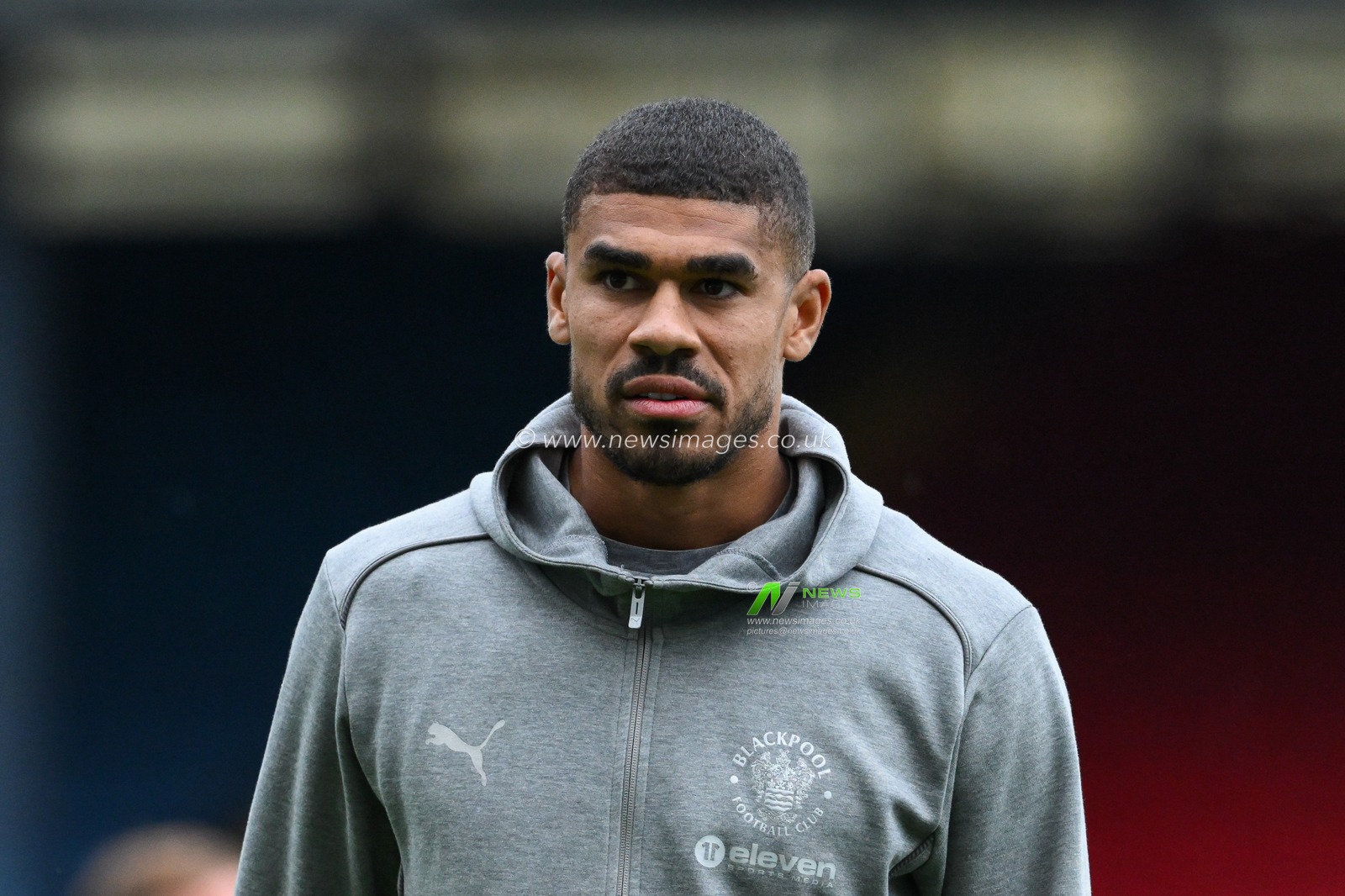 Ashley Fletcher of Blackpool arrives ahead of the Carabao Cup match Blackburn Rovers vs Blackpool at Ewood Park, Blackburn, United Kingdom, 27th August 2024

(Photo by Craig Thomas/News Images)