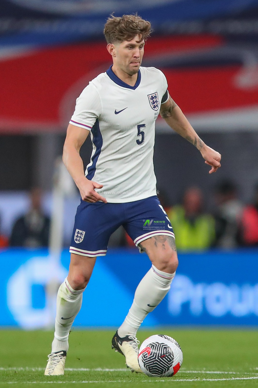 John Stones of England during the International Friendly match England vs Brazil at Wembley Stadium, London, United Kingdom, 23rd March 2024

(Photo by Gareth Evans/News Images)