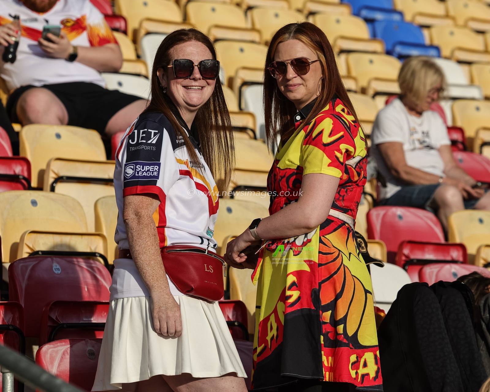 Catalans fans soaking in the evening sun during the Betfred Super League round 12 match York Knights vs Catalans Dragons at LNER Community Stadium, York, United Kingdom on 23 May 2026

(Photo by Mark Cosgrove/News Images)