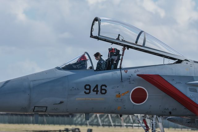 The Japan Air Self-Defense Force McDonnell Douglas F-15’s is taxied across the tarmac as The Japan Air Self-Defense Force (JASDF)
successfully competes the first fighter aircraft deployment to Europe in its 71-year history, as they join the United Kingdom’s Royal Air Force as they arrive at RAF Coningsby as part of the "Atlantic Eagles" mission. This landmark achievement strengthens defence cooperation between the United Kingdom and Japan whilst demonstrating the interconnected nature of global security at RAF Coningsby, Coningsby, United Kingdom, 22nd September 2025

(Photo by Mark Cosgrove/News Images)
