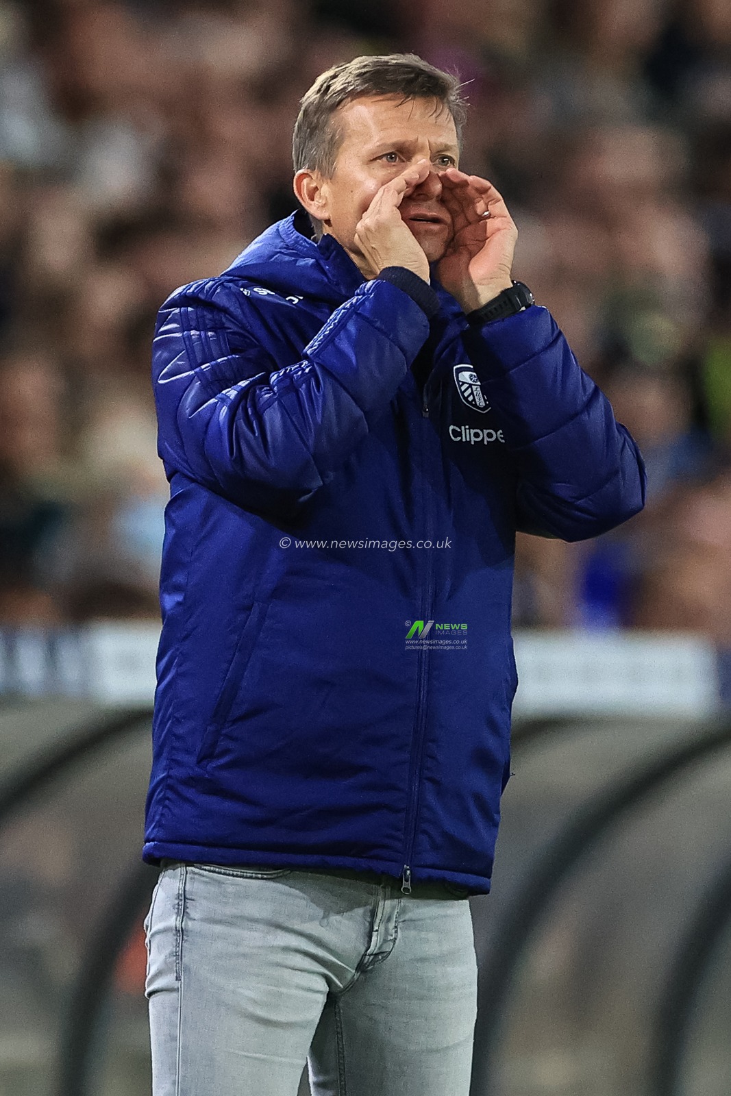 Jesse Marsch manager of Leeds United during the game