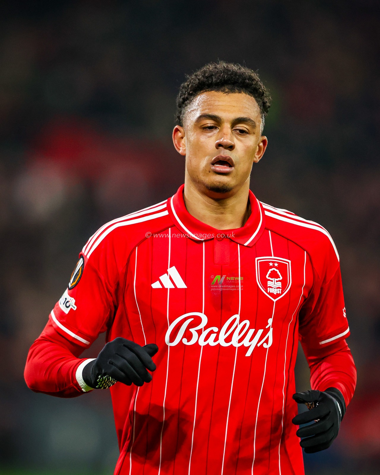 Dan Ndoye of Nottingham Forest during the UEFA Europa League Matchday 8 of 8 Nottingham Forest vs Ferencvaros at City Ground, Nottingham, United Kingdom, 29th January 2026

(Photo by Alfie Cosgrove/News Images)
