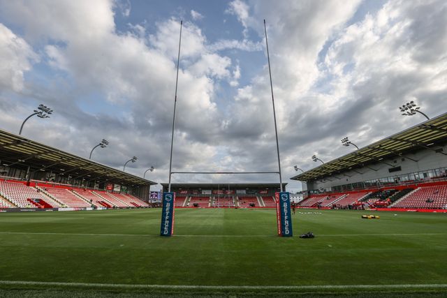 A general view of Leigh Sports Village during the Betfred Super League round 21 match Leigh Leopards vs Leeds Rhinos at Leigh Sports Village, Leigh, United Kingdom, 7th August 2025

(Photo by Alfie Cosgrove/News Images)