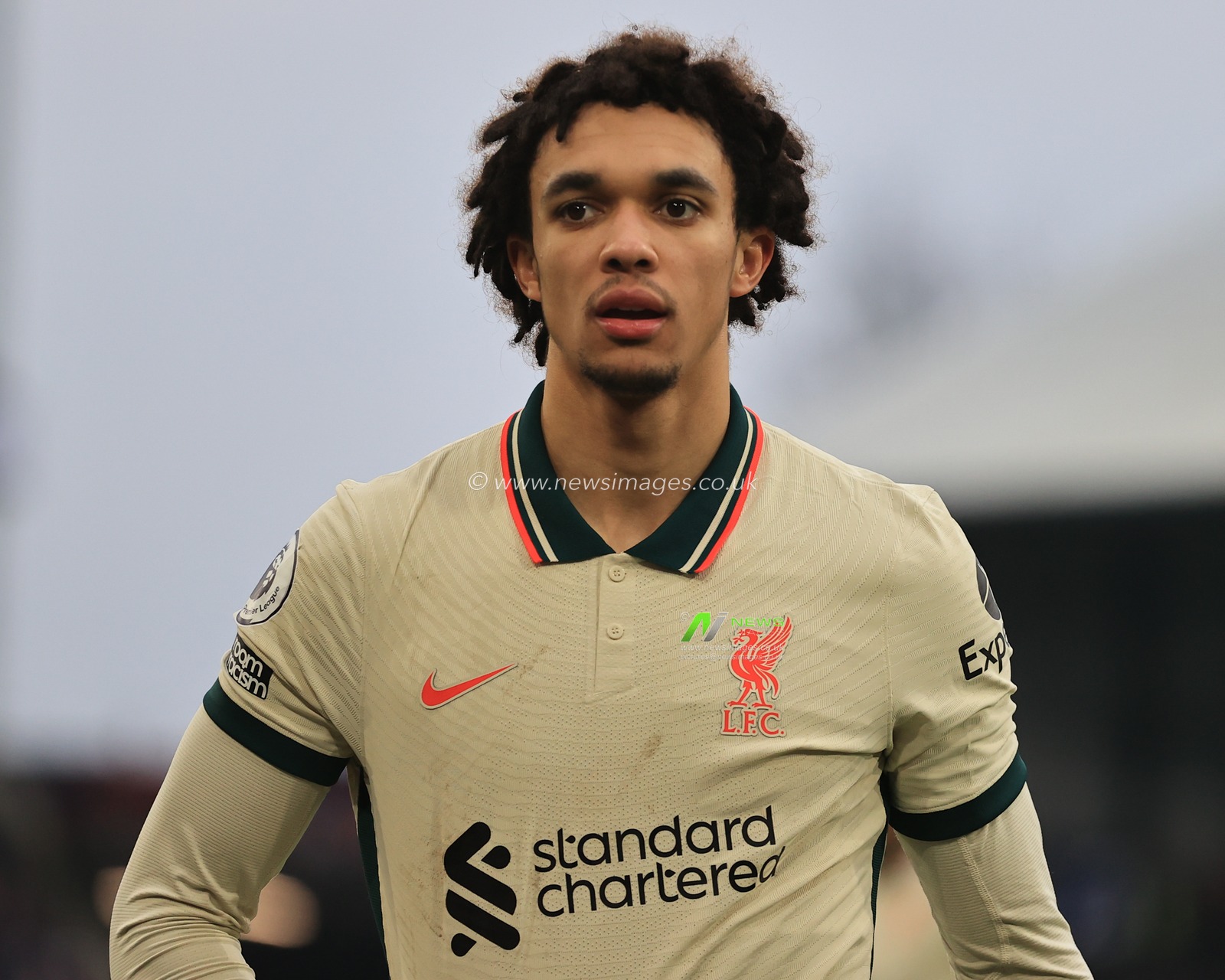 Trent Alexander-Arnold #66 of Liverpool during the game