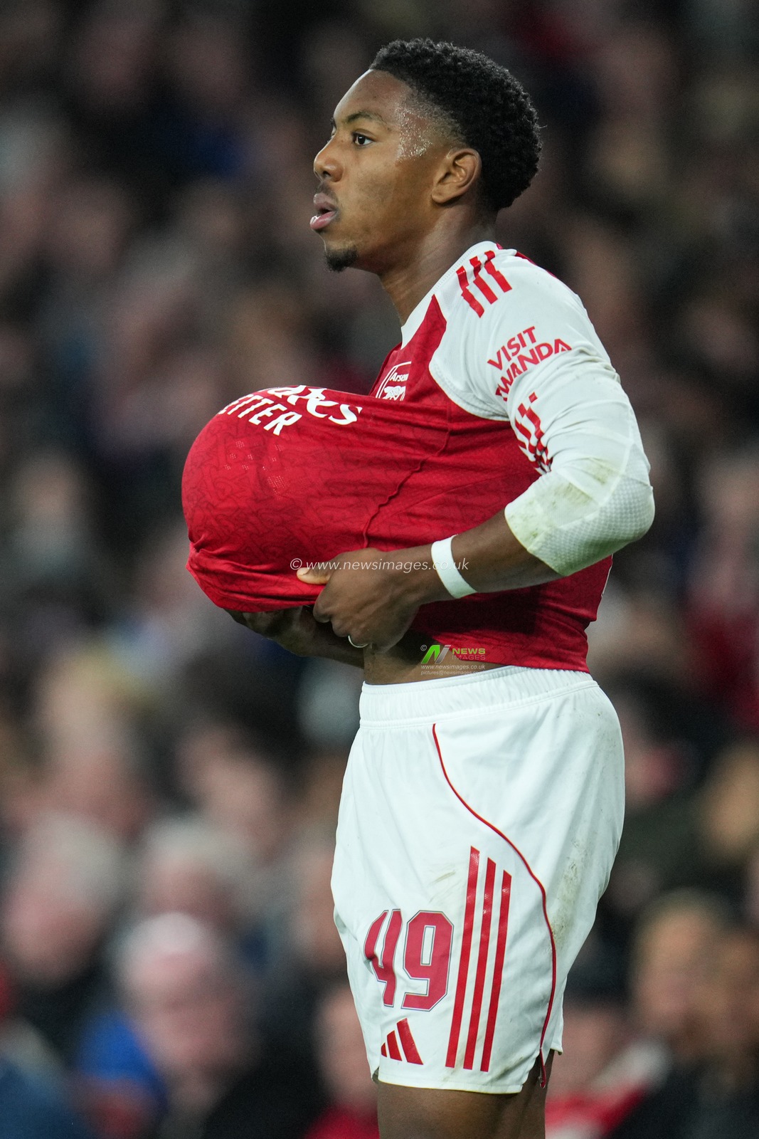 Myles Lewis-Skelly of Arsenal during the UEFA Champions League match Arsenal vs Olympiakos FC at Emirates Stadium, London, United Kingdom, 1st October 2025

(Photo by Harvey Murphy/News Images)