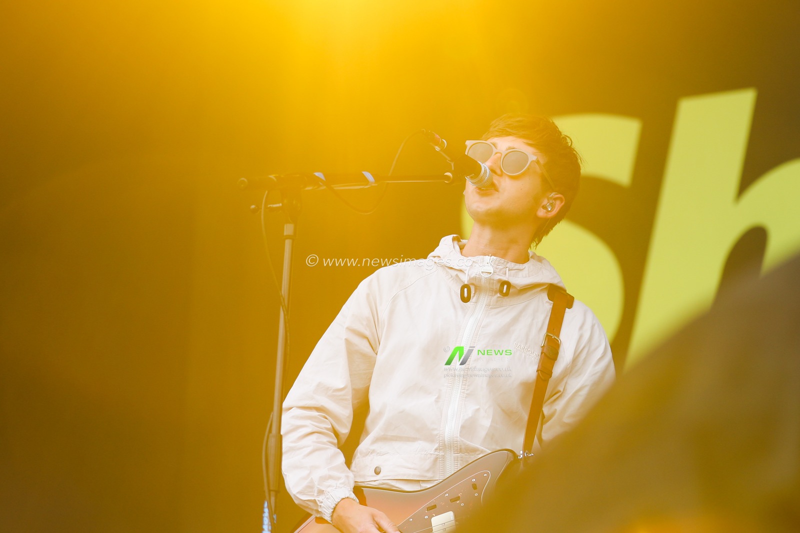 Kiaran Crook of The Sherlocks performs on the main stage during Day Two of Tramlines Festival