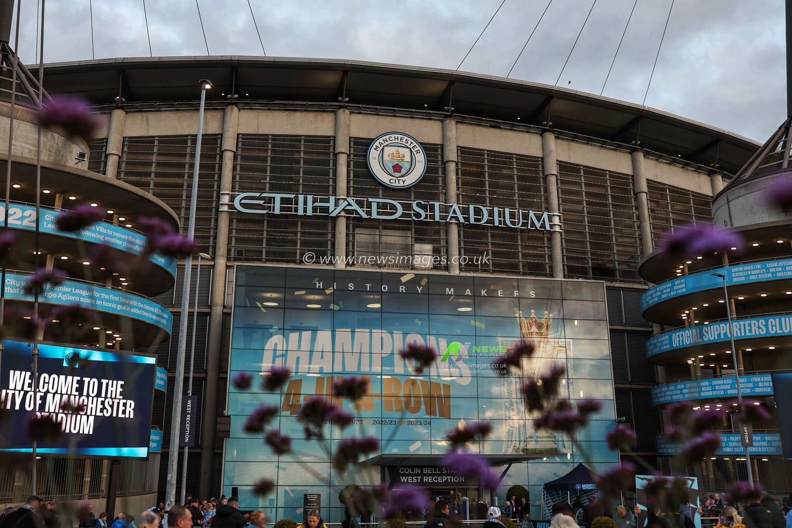 A general view outside of Etihad Stadium, home of Manchester City ahead of the UEFA Champions League, League Stage Manchester City v Sparta Prague at Etihad Stadium, Manchester, United Kingdom, 23rd October 2024

(Photo by Mark Cosgrove/News Images)