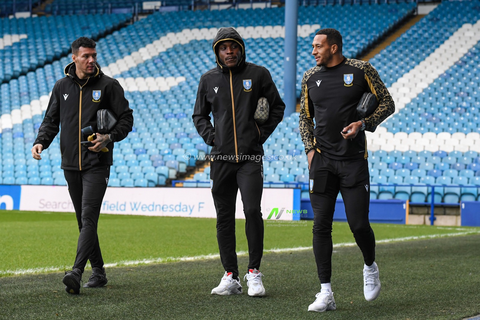 The Sheffield Wednesday players arrive at Hillsborough for the game against Ipswich Town