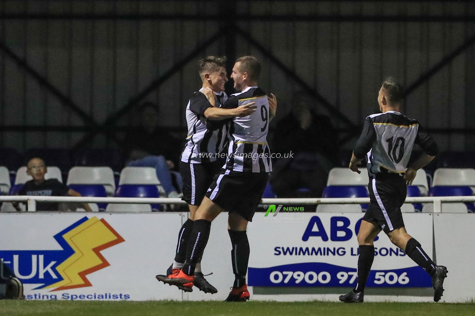 Jimmy Pursell of Athersley Rec celebrates his goal to make it 1-1