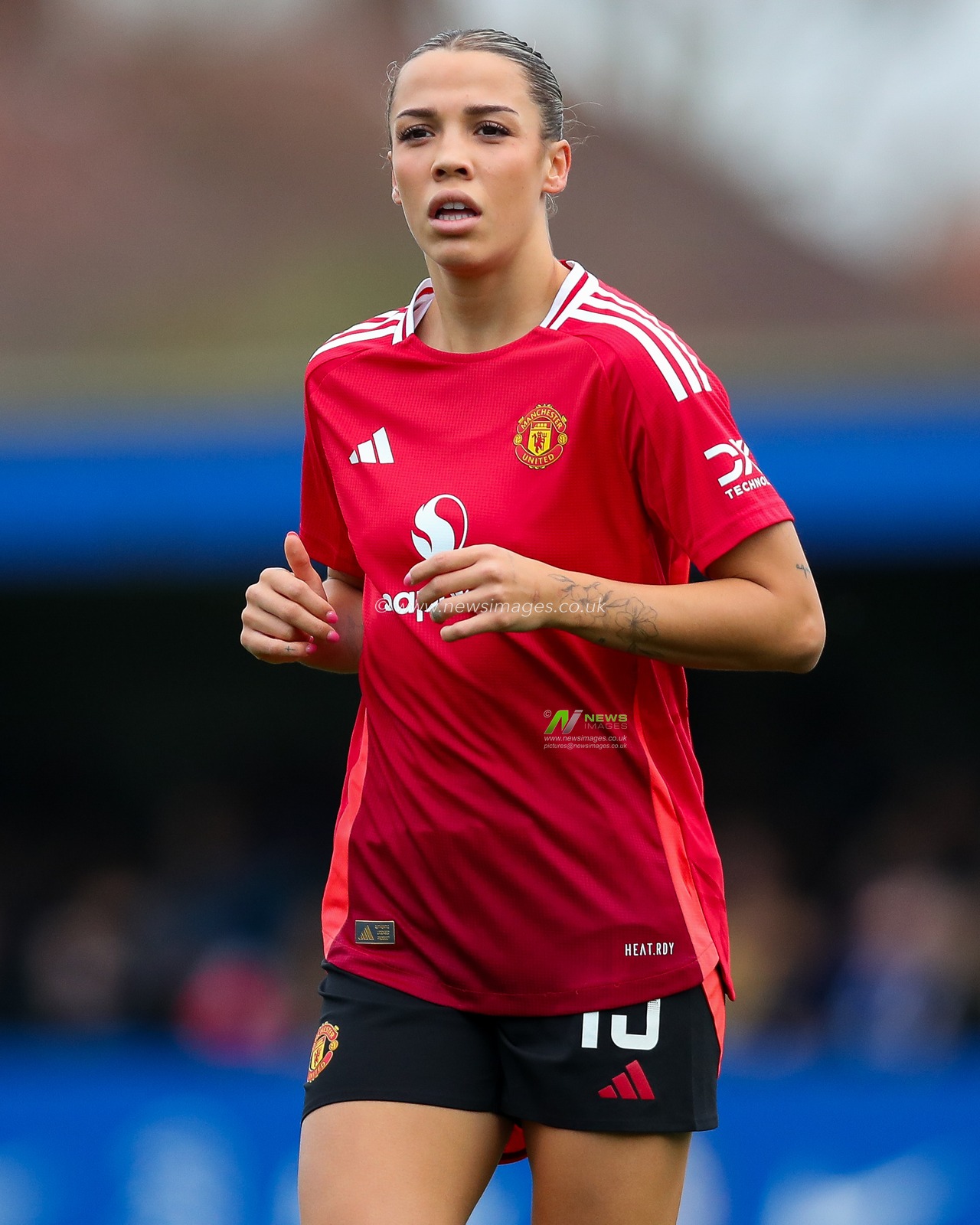 Celin Bizet of Manchester United Women in action during the Barclays Women's Super League match Chelsea FC Women vs Manchester United Women at Kingsmeadow Stadium, Kingston upon Thames, United Kingdom, 24th November 2024

(Photo by Izzy Poles/News Images)