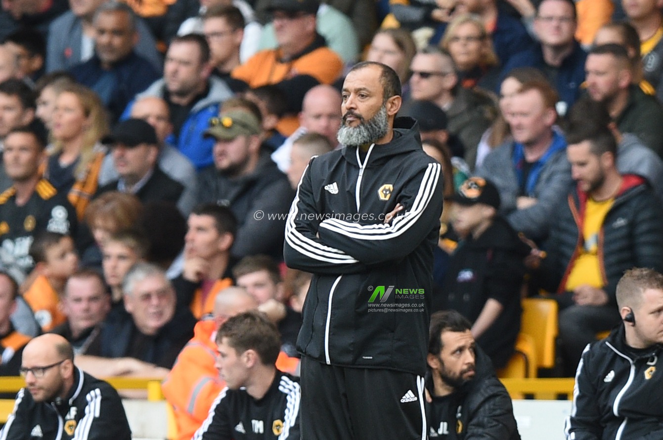 28th September 2019, Molineux, Wolverhampton, England; Premier League, Wolverhampton Wanderers v Watford : Nuno Espirito Santo manager of Wolverhampton Wanderers during the game

Credit: Richard Long/News Images