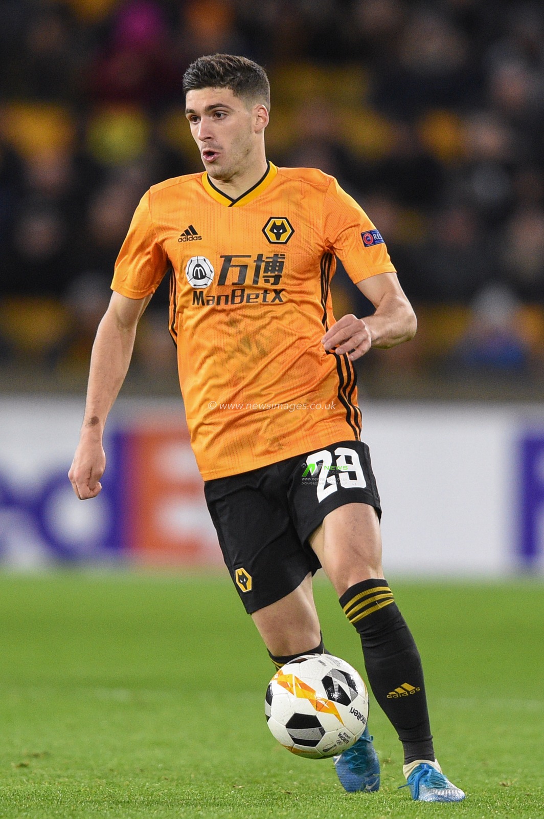 12th December 2019, Molineux, Wolverhampton, England; UEFA Europa League, Wolverhampton Wanderers v Besiktas : Ruben Vinagre (29) of Wolverhampton Wanderers in action during the game

Credit: Richard Long/News Images