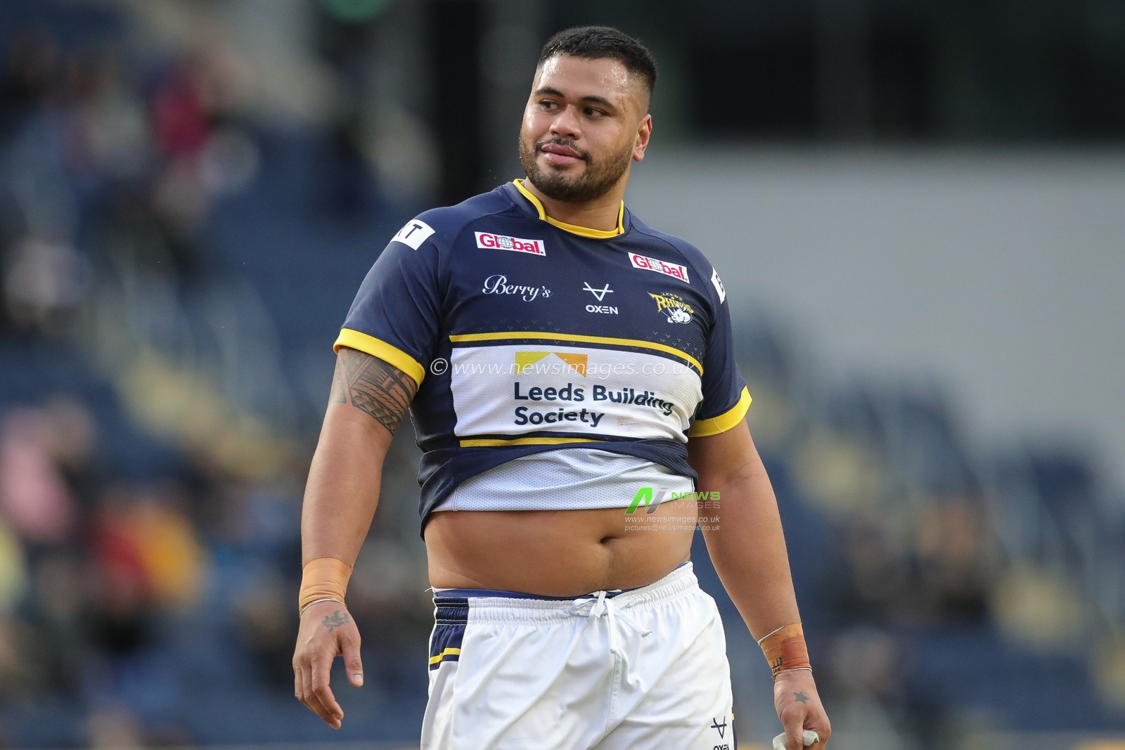 Sam Lisone #15 of Leeds Rhinos during the Rugby League Pre Season match Leeds Rhinos vs Bradford Bulls at Headingley Stadium, Leeds, United Kingdom, 29th January 2023

(Photo by James Heaton/News Images)