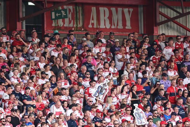 Hull KR fans during the Betfred Super League Round 14 Hull KR vs Catalans Dragons at Sewell Group Craven Park, Kingston upon Hull, United Kingdom, 13th June 2025

(Photo by Mark Cosgrove/News Images)