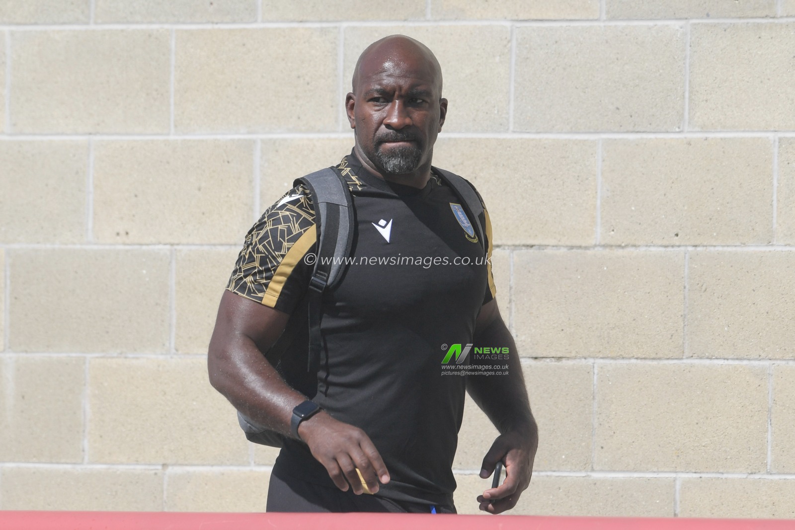 Darren Moore manager of Sheffield Wednesday arrives at the Mazuma stadium