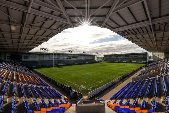 A general view of Halliwell Jones Stadium ahead of the Betfred Super League Round 3 match Warrington Wolves vs Wakefield Trinity at The Halliwell Jones Stadium, Warrington, United Kingdom on 28 February 2026

(Photo by Alfie Cosgrove/News Images)