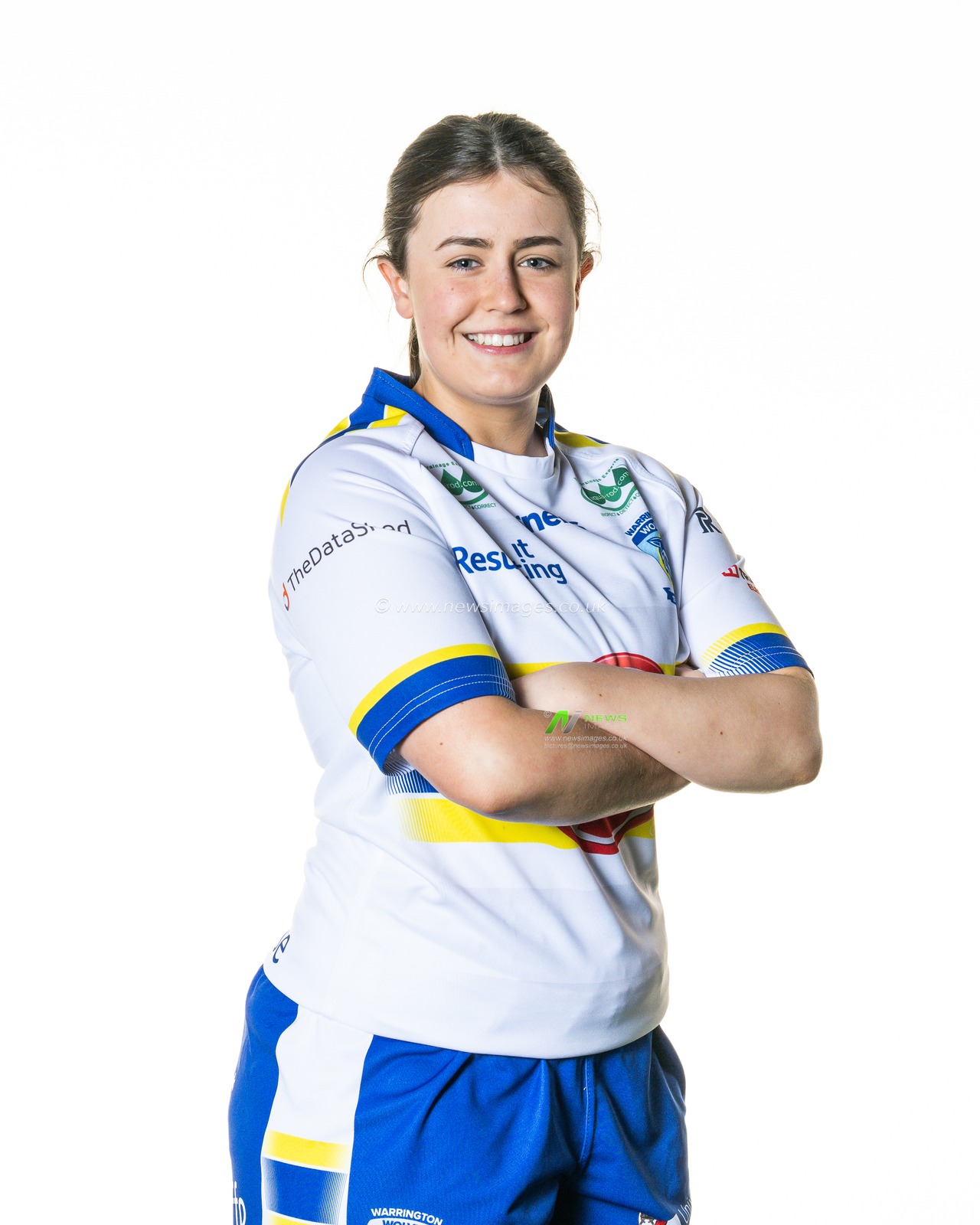 Warrington Wolves women's headshot at Training facility, University of Chesterâ€™s Warrington campus, 31st March 2023

(Photo by Craig Thomas/News Images)