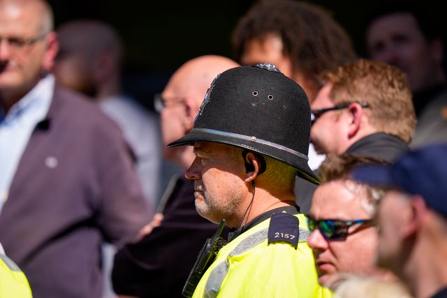 A fan is ejected from the ground by police during the Premier League match Wolverhampton Wanderers vs Tottenham Hotspur at Molineux, Wolverhampton, United Kingdom on 25 April 2026

(Photo by Maynard Manyowa/News Images)