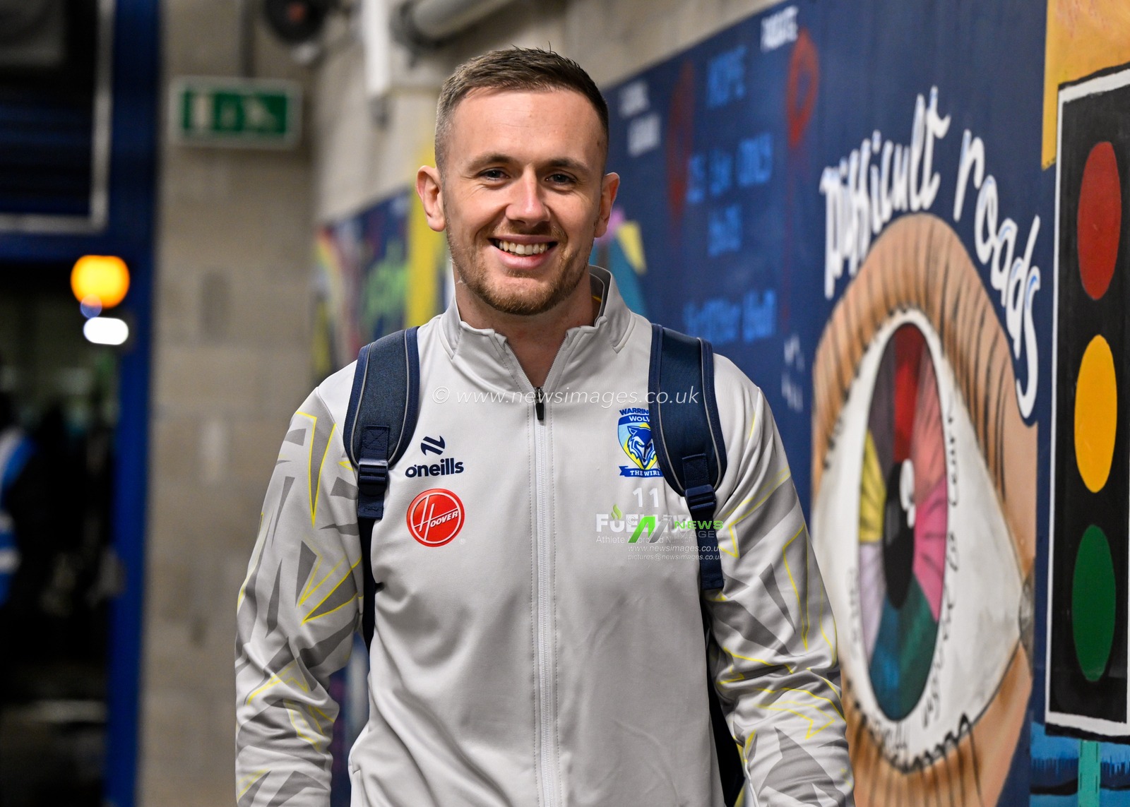 Matt Dufty of Warrington Wolves arrives ahead of the match, during the Betfred Super League Round 2 match Warrington Wolves vs Hull FC at Halliwell Jones Stadium, Warrington, United Kingdom, 23rd February 2024

(Photo by Cody Froggatt/News Images)