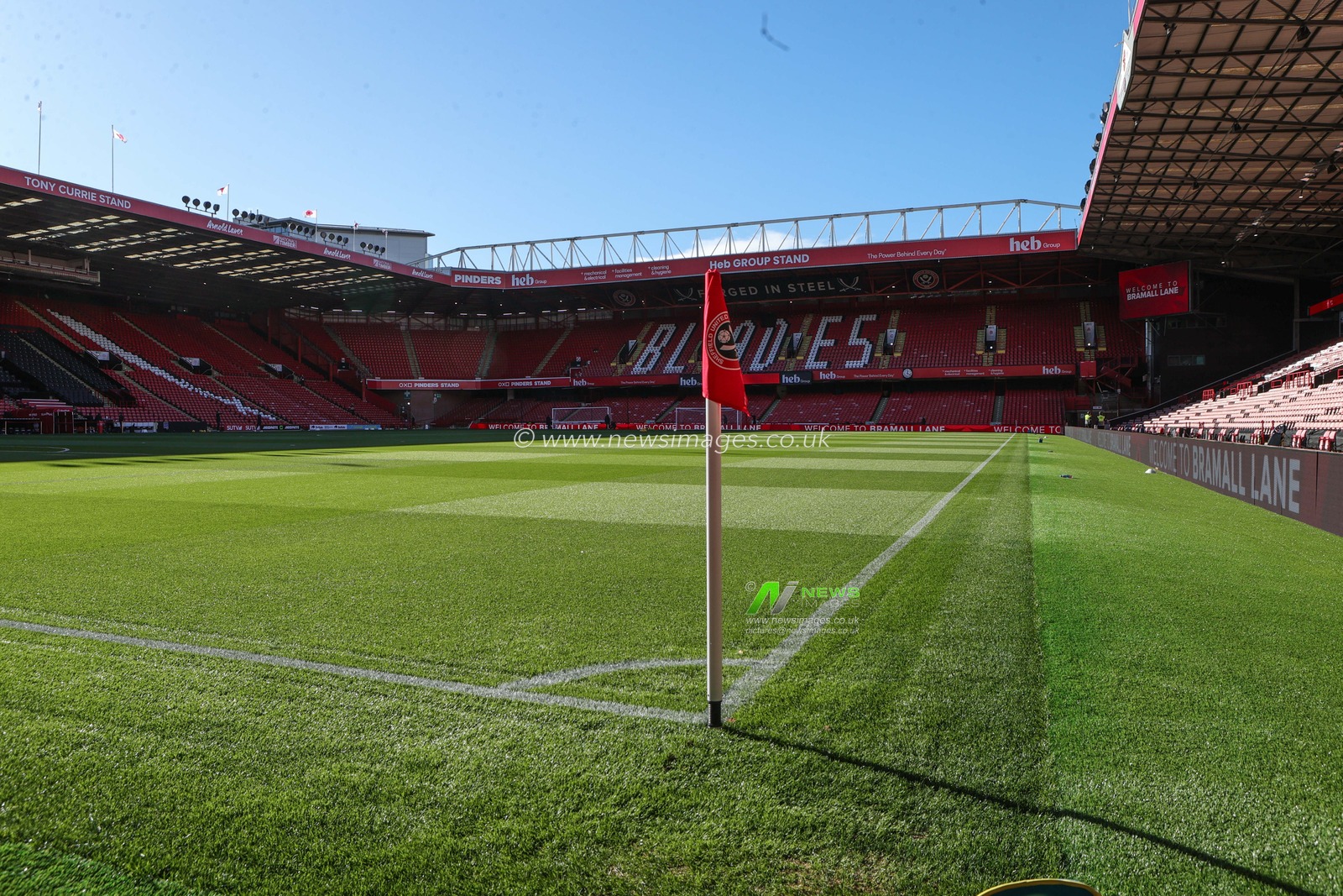 A general view of Bramall Lane ahead of the Sky Bet Championship match Sheffield United vs Derby County at Bramall Lane, Sheffield, United Kingdom, 1st November 2025

(Photo by Richard Bierton/News Images)

*** GER AUT SUI OUT ***