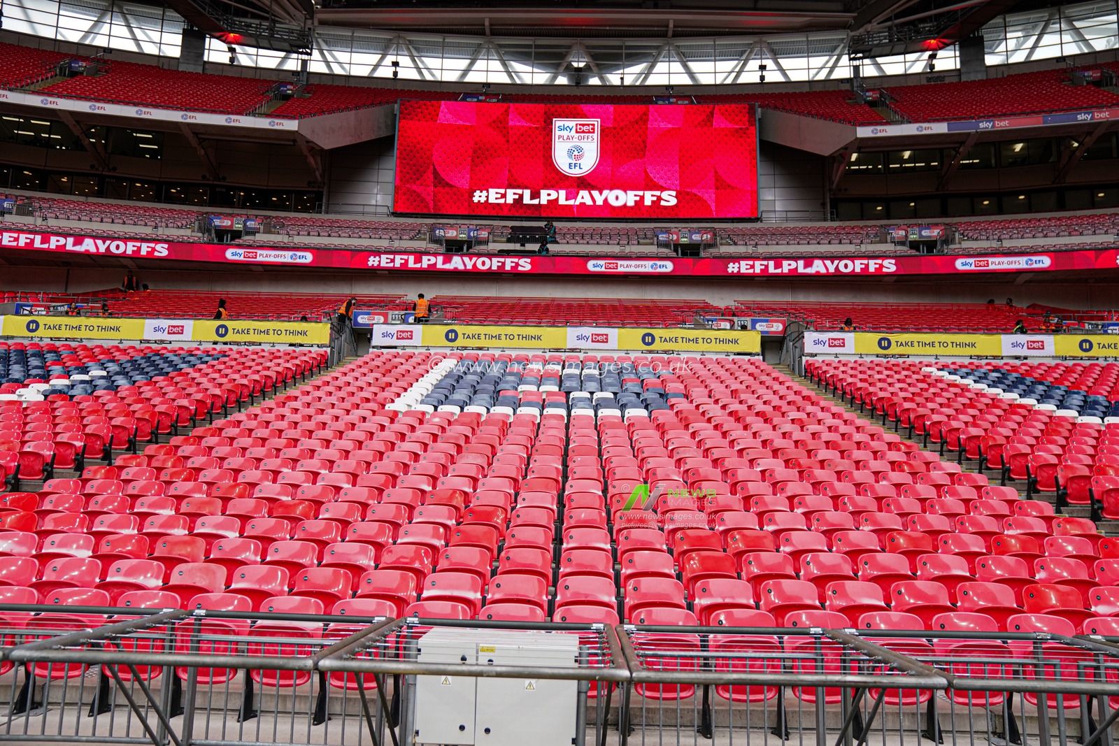 General view of Wembley Stadium ahead of the Sky Bet League 2 Playoff Final match AFC Wimbledon vs Walsall at Wembley Stadium, London, United Kingdom, 26th May 2025

(Photo by Harvey Murphy/News Images)