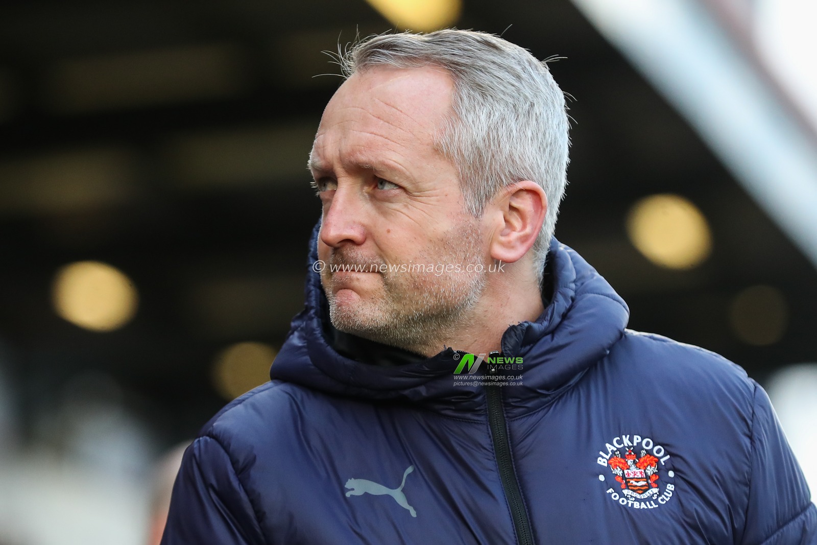 Neil Critchley manager of Blackpool during the Sky Bet League 1 match Stevenage vs Blackpool at Lamex Stadium, Stevenage, United Kingdom, 3rd February 2024

(Photo by Gareth Evans/News Images)