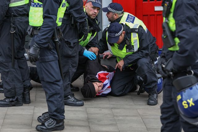 Anti-racism protest Barnsley Town Centre