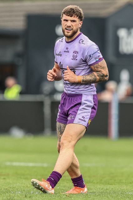 Connor Wrench of Warrington Wolves during the Betfred Super League Round 11 match Wakefield Trinity vs Warrington Wolves at DIY Kitchens Stadium, Wakefield, United Kingdom, 18th May 2025

(Photo by Alfie Cosgrove/News Images)