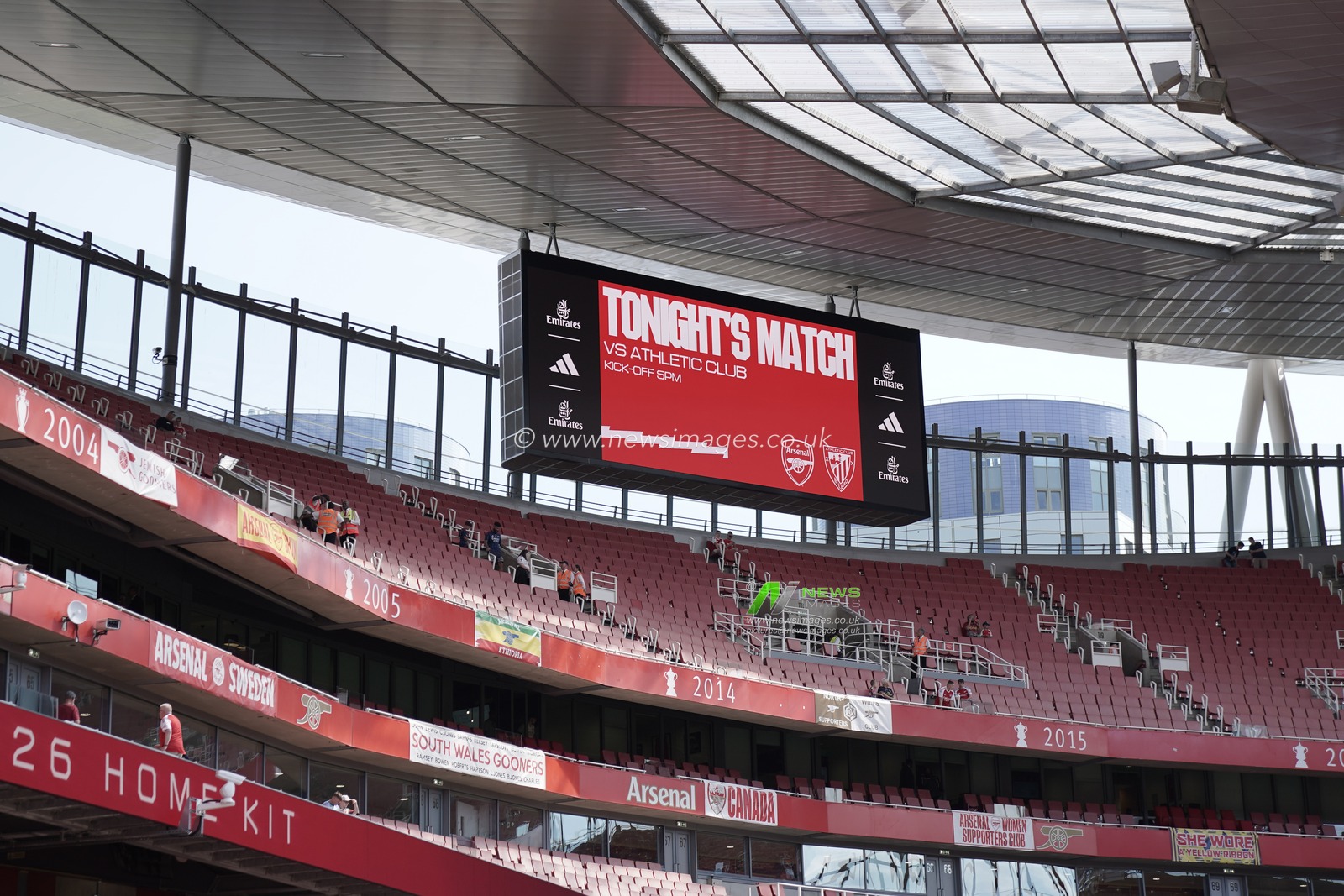 General view of Emirates Stadium ahead of the Pre-season friendly match Arsenal vs Athletic Bilbao at Emirates Stadium, London, United Kingdom, 9th August 2025

(Photo by Harvey Murphy/News Images)