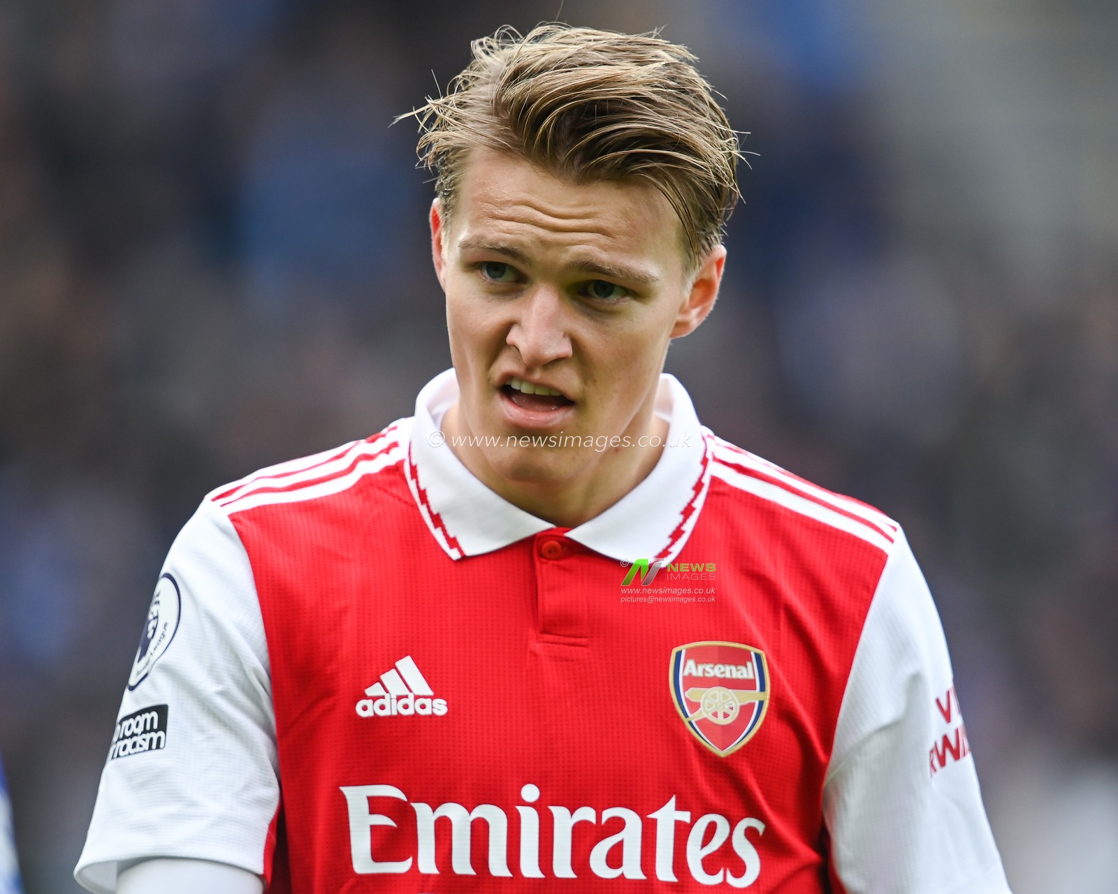 Martin Ã˜degaard #8 of Arsenal during the Premier League match Leicester City vs Arsenal at King Power Stadium, Leicester, United Kingdom, 25th February 2023

(Photo by Craig Thomas/News Images)