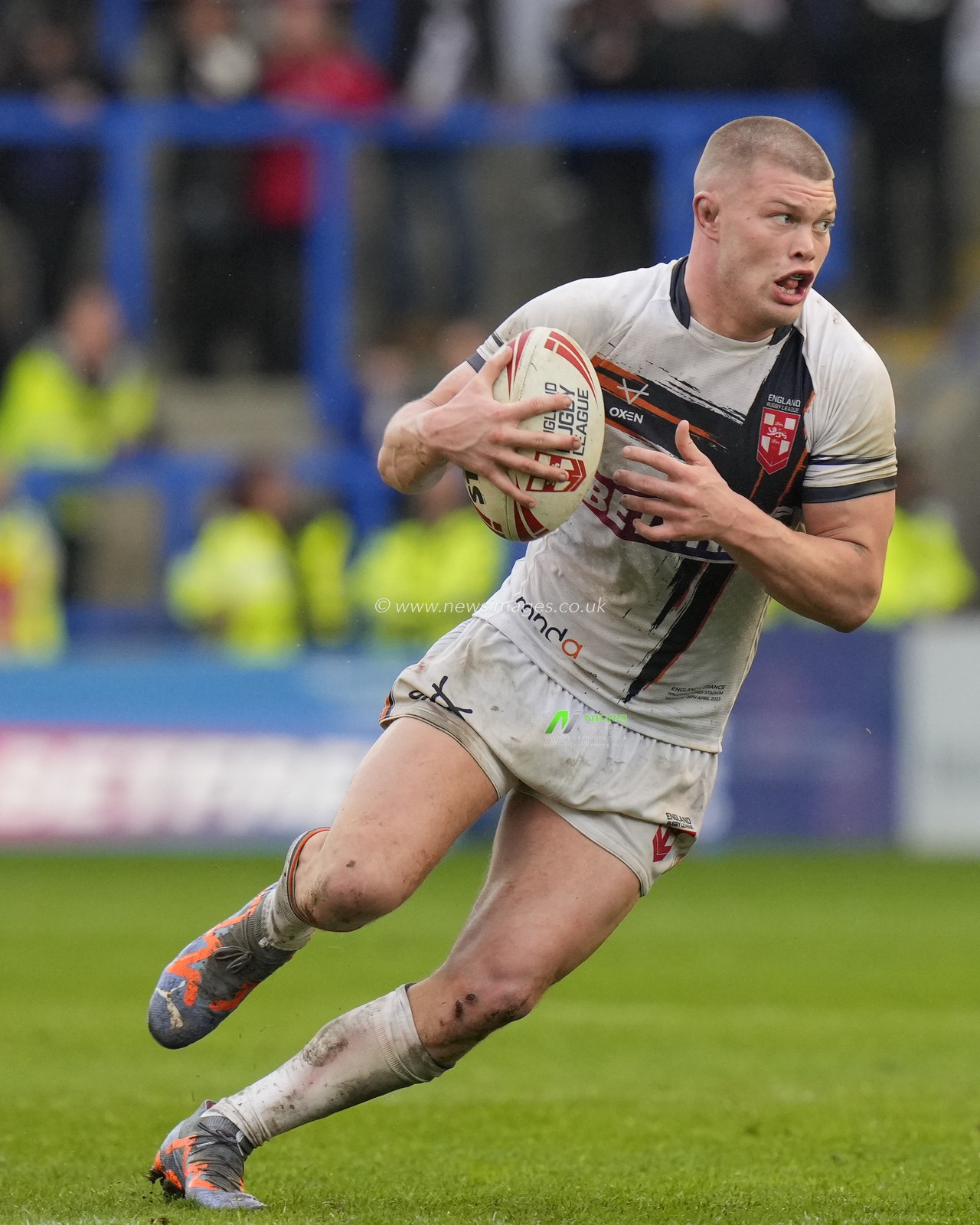 Morgan Smithies13 # of England during the Mid Season International match England vs France at Halliwell Jones Stadium, Warrington, United Kingdom, 29th April 2023

(Photo by Steve Flynn/News Images)