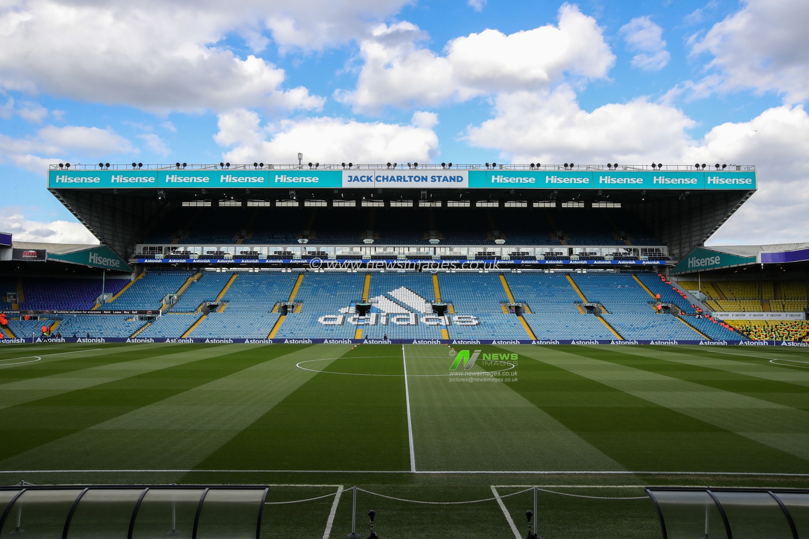 A general view inside Elland Road Stadium ahead of the Premier League match Leeds United vs Leicester City at Elland Road, Leeds, United Kingdom, 25th April 2023

(Photo by James Heaton/News Images)
