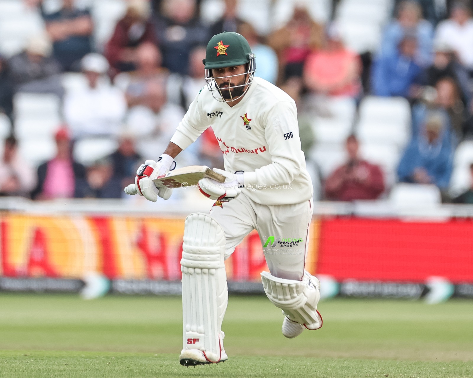 Sikandar Raza of Zimbabwe makes two runs during the Rothesay Test Match Day 3 England vs Zimbabwe at Trent Bridge, Nottingham, United Kingdom, 24th May 2025

(Photo by Mark Cosgrove/News Images)