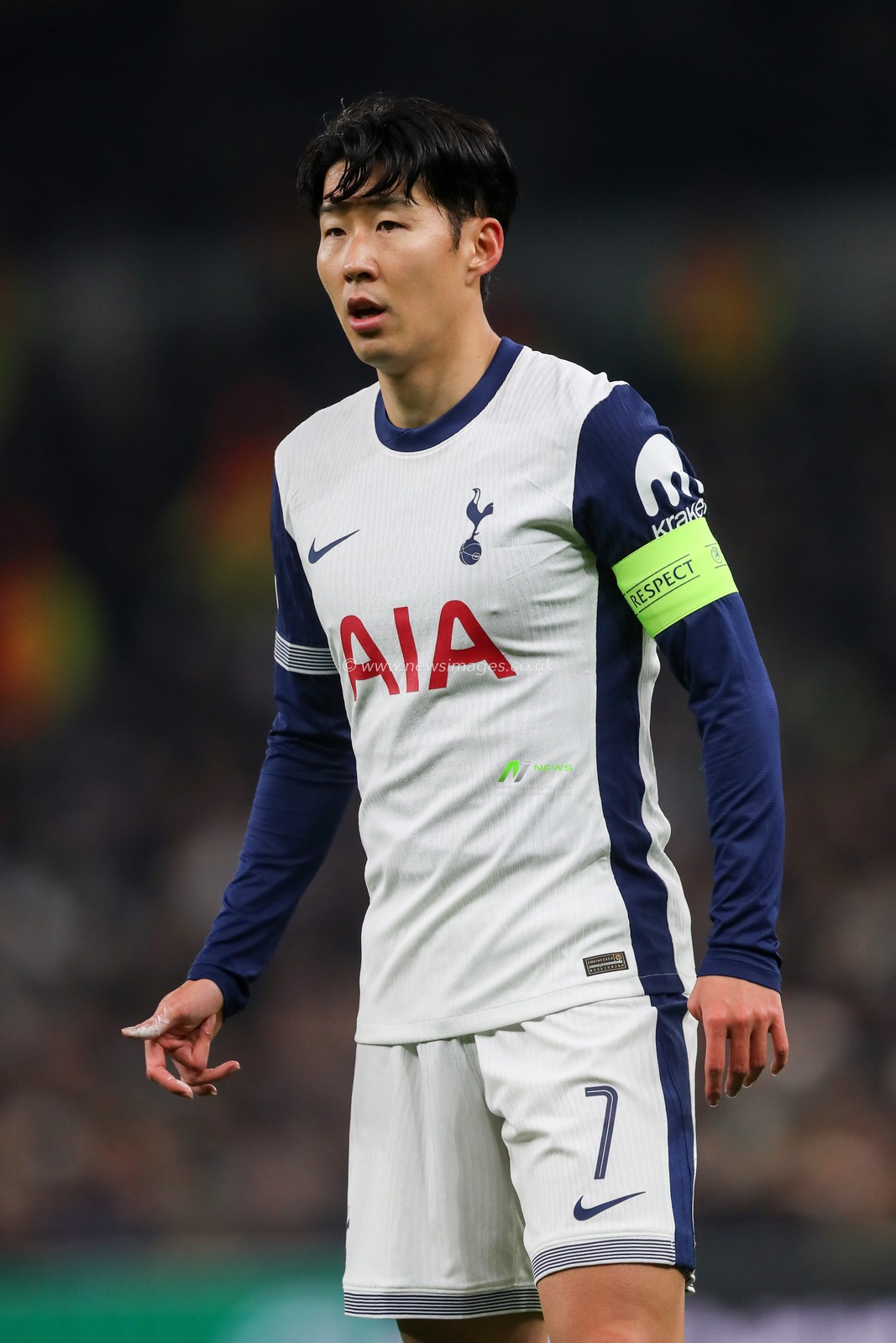 Son Heung-Min of Tottenham Hotspur during the UEFA Europa League - League Stage match Tottenham Hotspur vs A.S. Roma at Tottenham Hotspur Stadium, London, United Kingdom, 28th November 2024

(Photo by Gareth Evans/News Images)