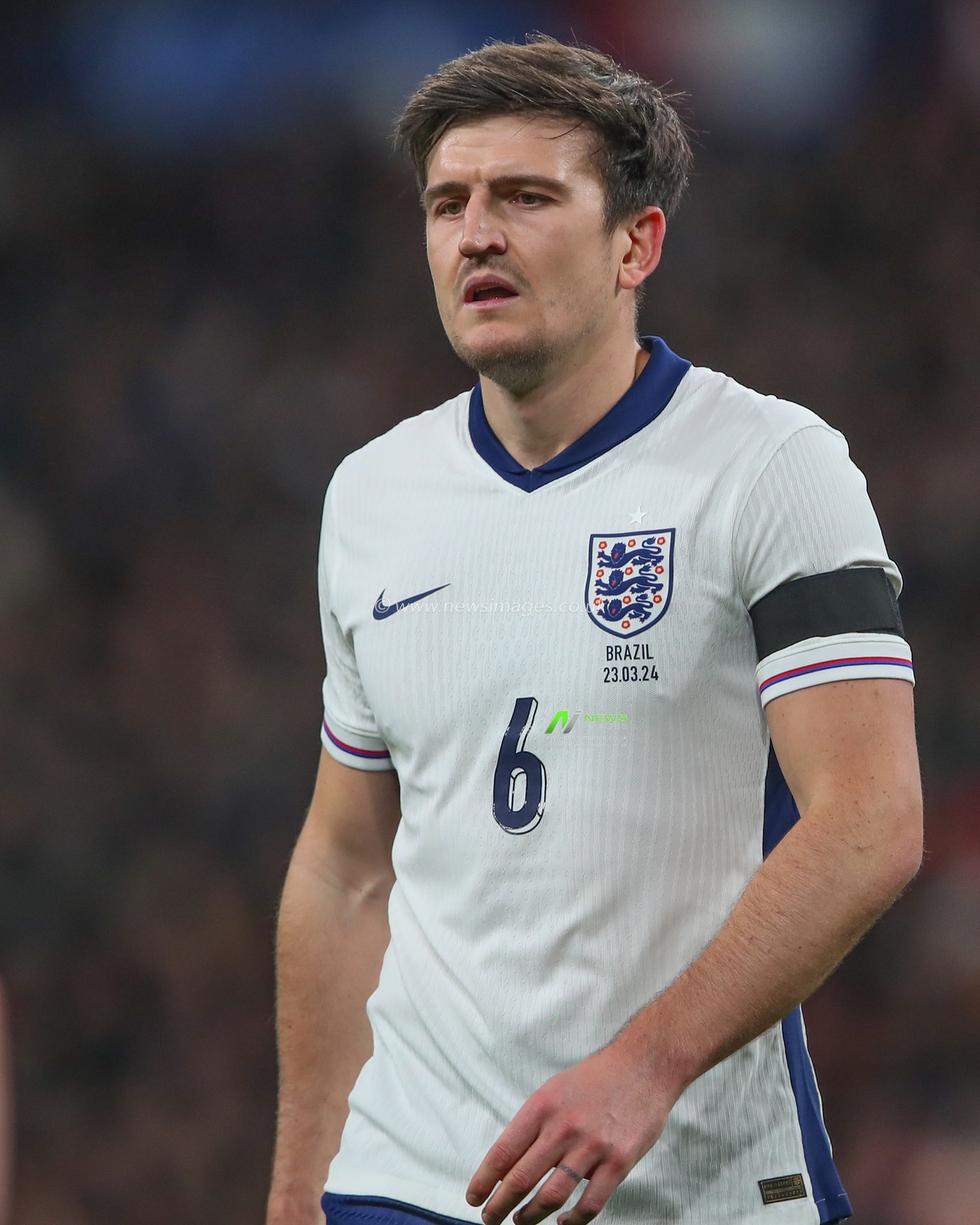Harry Maguire of England during the International Friendly match England vs Brazil at Wembley Stadium, London, United Kingdom, 23rd March 2024

(Photo by Gareth Evans/News Images)