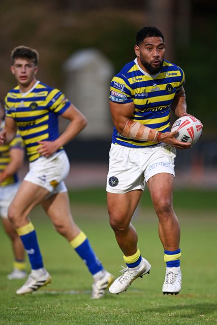 Kelepi Tanginoa of Warrington Wolves during the Betfred Super League round 22 match Bradford Bulls vs Warrington Wolves at Odsal Stadium, Bradford, United Kingdom on 08 August 2026

(Photo by Ben Roberts/News Images)