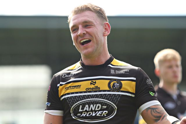 Liam Harris of York Knights RLFC after the Betfred Championship match York City Knights vs Featherstone Rovers at LNER Community Stadium, York, United Kingdom, 29th June 2025

(Photo by Sam Eaden/News Images)