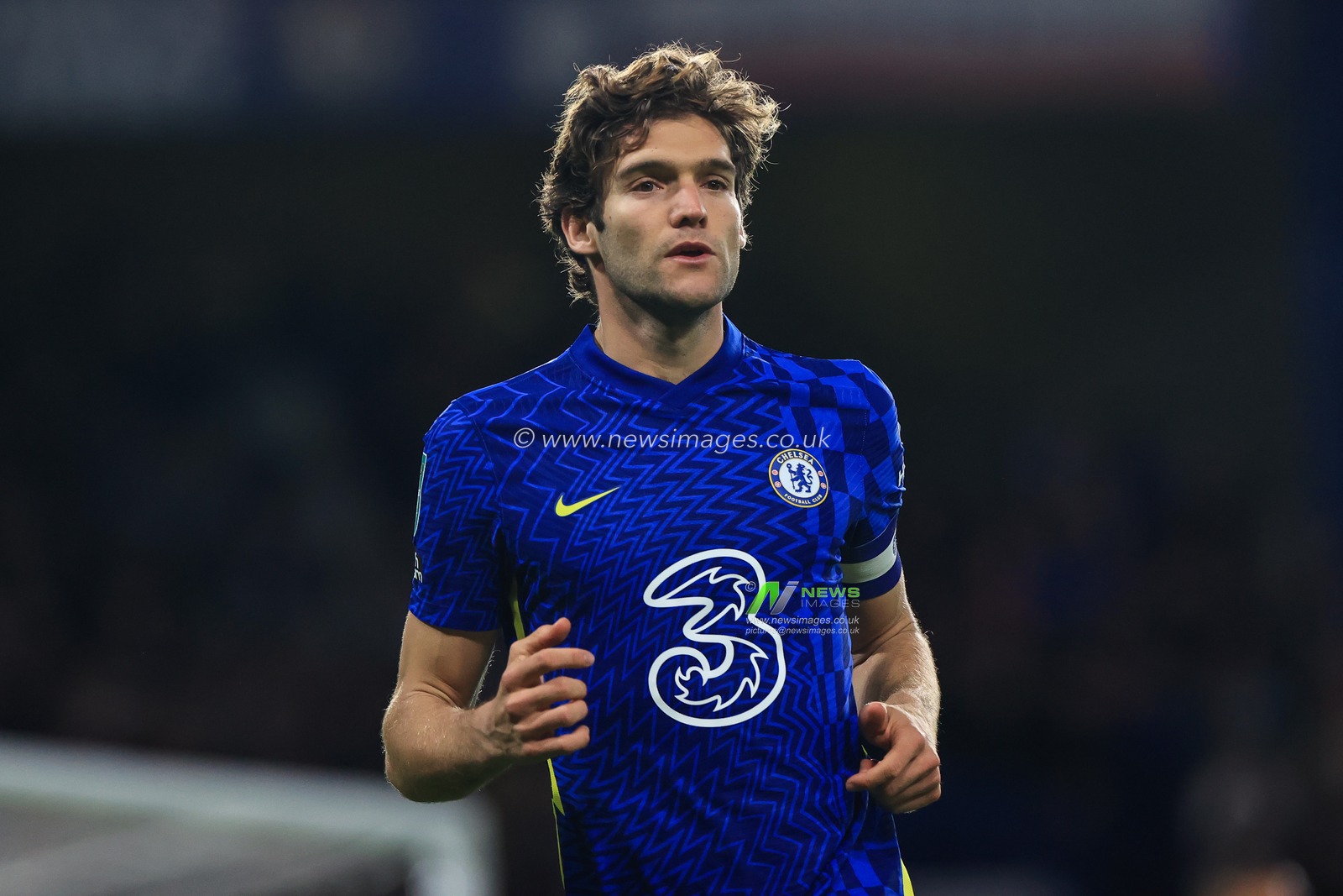 Marcos Alonso #3 of Chelsea during the game